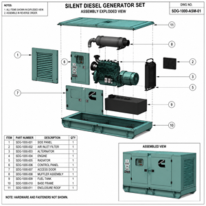 Générateurs 500 kVA alimentés par des moteurs Cummins, Perkins, Weichai, Yuchai, Steyr - Prix des générateurs diesel 500 kVA, 400 kW, 400 V, triphasés - Product Image 6
