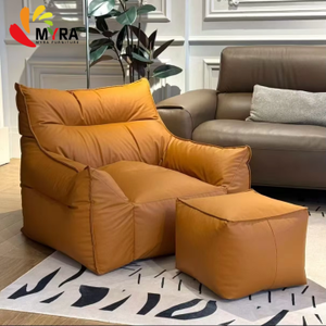 Lazy Electric Leather Sofa <strong>Bean</strong> <strong>Bag</strong> Lying Sleepable Tatami Cream Style Bedroom Living Room Balcony Leisure Chair Single Sofa - Product Image 1