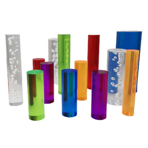 Transparenter Bunter Runder Acrylstab Leuchtstab mit Extrusions- und Schneidedienstleistungen Uplastech Marke für Beleuchtung - Product Image 4