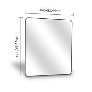 Espejo de baño montado en la pared Venta caliente Autoadhesivo Tipo sin perforación Ideal para lavado y uso de maquillaje - Product Image 6