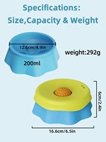 Gamelle anti-étouffement à alimentation lente pour chien avec boule roulante pour chiens de petite, moyenne et grande taille