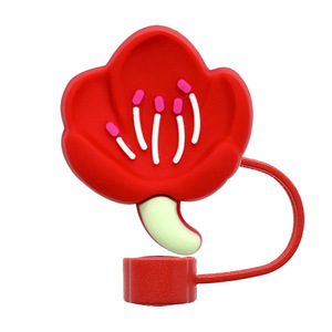 อุปกรณ์ตกแต่งหลอดดูดน้ำรูปดอกไม้ 3 มิติ ขนาด 10 มม. น่ารัก สไตล์โมเดิร์น ป้องกันฝุ่นหลากสี สำหรับตกแต่งแก้วน้ำ - Product Image 4