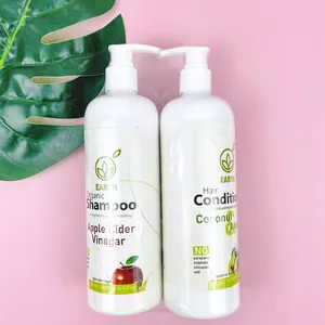 Produtos de Salão de Beleza por atacado Maçã Cidra Vinagre Shampoo Condicionador Conjunto de Cuidados de Cabelo Para Mulheres Dos Homens