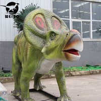 Modèle de dinosaure animatronique grandeur nature, décoration réaliste pour parc, attraction de thème en plein air