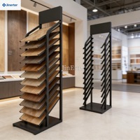 Présentoir vertical sur mesure pour carreaux, robuste et peu encombrant, pour dalles de pierre, marbre et quartz, idéal pour les salles d'exposition