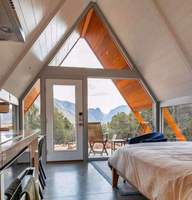 Chalet de 30 m² au Design Unique avec Lit Mezzanine, Cabine Préfabriquée en Bois de Type A en Europe