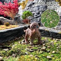 Poudre d'herbe statique, granulés de gravier et sable pour maquettes HO et N, diorama architectural, bricolage