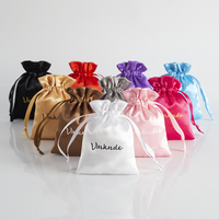 Bolsas de Regalo de Joyería de Seda Satén Duraderas, Reutilizables y Sostenibles para Collares, Pulseras, Pendientes, Regalos de Navidad y Bodas