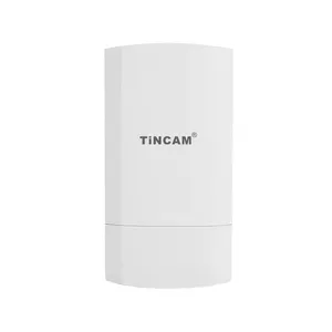 TiNCAM 4Km वायरलेस वाईफ़ाई 900Mbps 5.8Ghz लंबी दूरी का वायरलेस आउटडोर सीपीई एलईडी डिस्प्ले और 24V Poe पावर इनपुट के साथ
