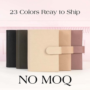 Hongbo superventas regalo de Navidad/oficina/Escuela 23 colores oro A6 suave Litchi cuero presupuesto carpeta planificador billetera - Product Image 3