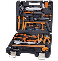 Ensemble d'outils à main multifonctionnels portables de haute qualité, 45 pièces, boîte d'outils pour la réparation quotidienne à domicile, outil de réparation polyvalent de haute qualité