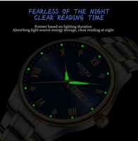 Jam Tangan Pria 2626 Men Watch De Luxe Stainless Steel Quartz Tahan Air dengan Logo Custom, Pesanan Partai Kecil
