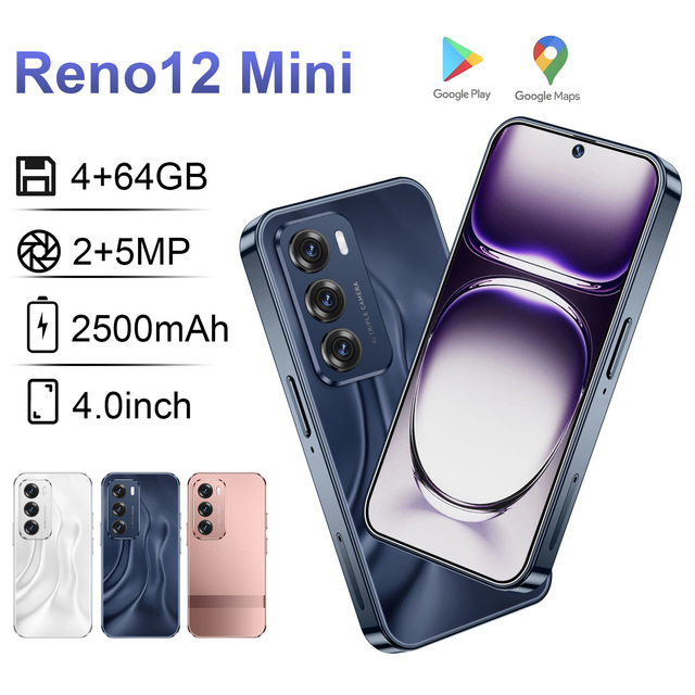 Budget-friendly Export Android Reno12Mini Phone Deca Core HD LED 120Hz Crystal-Defined Screen Clarity Smartphone