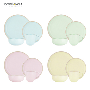 Chine Fournisseur de Haute Qualité de 16 Pièces En <span class=keywords><strong>Grès</strong></span> Couleur Unie Ensemble de Dîner - Product Image 6