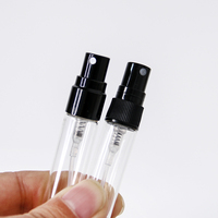 Mini botella de prueba de Perfume, viales de vidrio finos dorados con caja, atomizador de Perfume de 1,5 ml, 2ml, 3ml, 5ml, 10ml