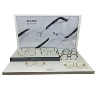 Support en métal acrylique personnalisé Organisateur de lunettes de soleil rotatif 360 Présentoir pour magasin de lunettes