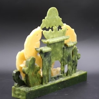 Artisanat personnalisé Fengshui poisson Jade poisson sculptures chinois Fengshui Jade décoration de la maison poissons Statue
