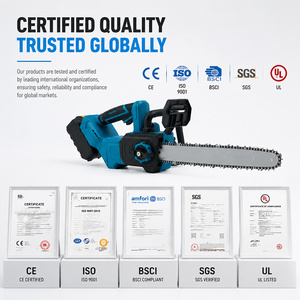 12 in Cordless Brushless Chainsaw Powered Compact HandHeld Chain Saw <b>Tree</b> Trimming Wood Cutting Garden 20V Lithium - Product Image 2