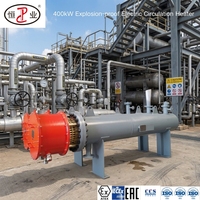 Chauffe-circulateur électrique ATEX 400 kW pour éthylène glycol, élément Incoloy 800, cuve en acier inoxydable 316L pour l'industrie pétrochimique et du gaz naturel