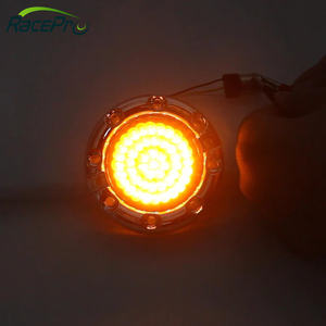 RACEPRO-Feux de Moto avec Faisceau Infini de <span class=keywords><strong>1</strong></span>/4 Pouces, Clignotants Avant et Arrière à LED avec Anneau Lumineux LED pour <span class=keywords><strong>Harley</strong></span> Davidson - Product Image 6