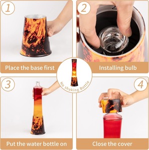 Lámpara Magma con Forma de Volcán, Lámpara de Movimiento, Luz Nocturna Relajante para Adultos, Luz Nocturna Decorativa para el Hogar y la Oficina, Regalo para Niños, Cumpleaños - Product Image 3