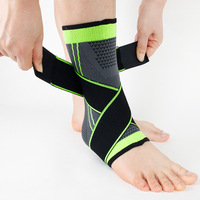 1 pièce Support de cheville à compression réglable pour le sport, unisexe, pour le basketball, la randonnée et la course, protection anti-entorses