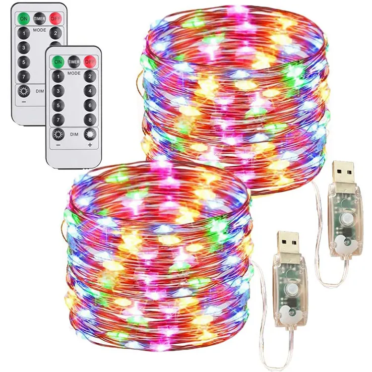 hot sale popular flashing Fairy Clamp Shaped Led String Light Christmas Party Wedding Decoration wire string lights usb