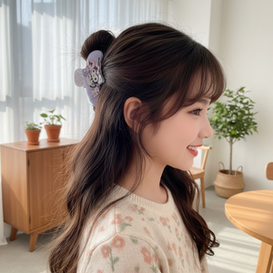 Vendita all'ingrosso di moda di tendenza fatta a mano scintillante forcine a becco d'anatra cuore farfalla capelli decorazione per ragazze e donne vendita calda - Product Image 3