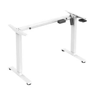 Didanli yüksekliği ayarlanabilir ofis bilgisayar ayaklı masa masa tabanı Modern elektrikli ayarlamak oturmak Stand Up Pc Ergonom masası