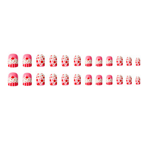 Uñas Postizas Infantiles de 24 Piezas, Adhesivas, Resistentes al Agua, de Larga Duración, Sin Necesidad de Agujas, con Diseños de Dibujos Animados, Venta Caliente de Fábrica - Product Image 4
