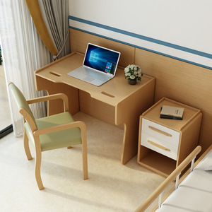 Lit d'Accueil en Bois Massif avec Barrières de Sécurité pour Soins à Domicile et Maisons de Retraite, Utilisation Polyvalente en Chambre - Product Image 3