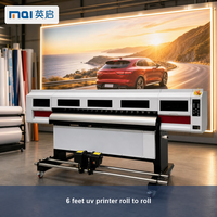 Imprimante UV Roll-to-Roll 1,8 m pour l'impression de bannières, affiches, vinyles, papiers peints et autocollants de voiture, jet d'encre UV grand format pour ateliers de signalétique
