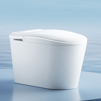 Nouveau design d'appareils sanitaires une pièce placard d'eau bidet électrique cuvette de toilette montée au sol salle de bain toilette intelligente intelligente