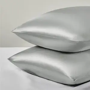 Soft Zipper Real Silk Pillowcase Mulberry Silk Pillow Case Gift Custom Luxury 100% Pure Mulberry Silk Pillow Cases