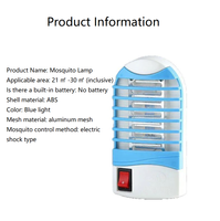Lámpara Mata Mosquitos para el Hogar, Mata Mosquitos Automático para Interiores con Enchufe, Lámpara Mata Mosquitos con Luz Azul