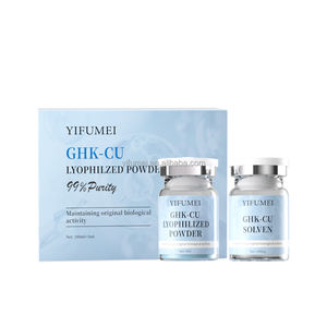 Siero in Polvere Liofilizzato a Marchio Privato, Idratante e Riparatore per la Ricrescita dei Capelli, Peptide di Rame Blu GHK-Cu, Siero Liquido per il Viso in Fiale - Product Image 1