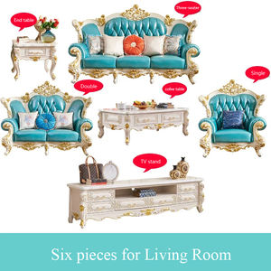 Wooden Carved Wholesale Soft <b>Living</b> <b>Room</b> Fabric Sofa <b>Set</b> Furniture Wood Sofa Antique Sofa - Product Image 6