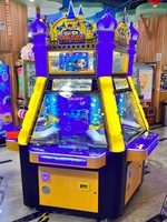 Machine de jeu d'arcade Super Train à monnayeur, pousse-pièces, 4 joueurs, avec système de rédemption de tickets et éclairage LED, pour parcs d'attractions intérieurs et centres de divertissement familial (FEC)
