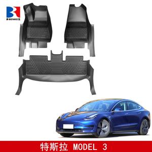 พรมปูพื้นรถยนต์ BENKE วัสดุ TPE คุณภาพสูง ทำความสะอาดง่าย แบบ 5 มิติ สำหรับรถยนต์ TESLA MODEL 3 ปี 2019+ (108x68x32) - Product Image 3