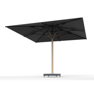 <span class=keywords><strong>Parasol</strong></span> de marché extra-large à motif bois avec mât central et <span class=keywords><strong>protection</strong></span> UV pour villa - Product Image 2