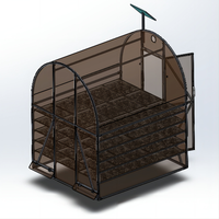 Déshydrateur Solaire pour Grains, Poissons, Café, Épices, Aliments, Fruits, Légumes, Produits de la Mer, Serres