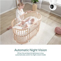 Caméra Bébé Intelligente WiFi 1080P Moniteur Bébé Haute Résolution 3,2 Pouces