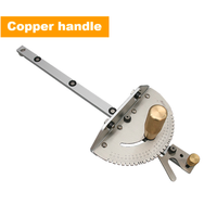 Guide Guide de poussée de voie en T de clôture de Tenon de jauge d'onglet d'angle de menuiserie/Table de scie 450mm Tenon mortaise et bouchon de goulotte