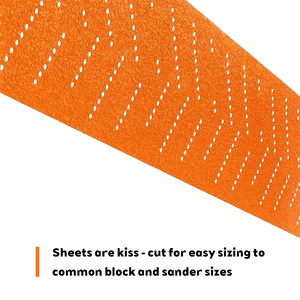 SABER 1mm kalın turuncu kum kağıt uzun tahta araba ahşap ve Metal parlatma araçları ile kanca & döngü - Product Image 5