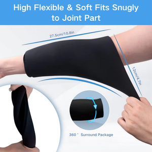 Leica Fabric Hot/Cold <b>Ice</b> Sleeve <b>Knee</b> <b>Ice</b> <b>Pack</b> Wrap <b>for</b> Elbow Quad & Hamstring Relief Flexible Reusable Cold Wrap Recovery - Product Image 5