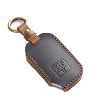 Housse de clé de voiture en cuir véritable pour Kia Carnival Sedona 2021 à 2026 KA4, coque de protection de luxe pour clé télécommande de voiture