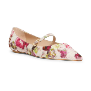 2025 <span class=keywords><strong>zapatos</strong></span> de ballet de suela plana con flores rosas muy cómodos precio al por mayor bailarinas florales para <span class=keywords><strong>mujer</strong></span> - Product Image 1