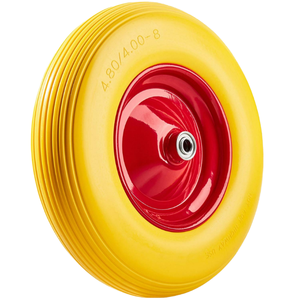 Haute qualité 4.00-8 solide PU mousse polyuréthane <span class=keywords><strong>brouette</strong></span> <span class=keywords><strong>roue</strong></span> anti-crevaison <span class=keywords><strong>roue</strong></span> pour chariot avec roulement - Product Image 1