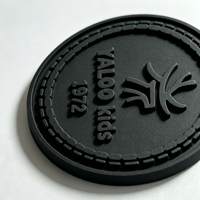 Écussons en caoutchouc PVC souple 3D personnalisés avec logo en relief, lavables, couleur personnalisée, moulés par injection, étiquettes à coudre pour jeans, chapeaux, sacs à dos