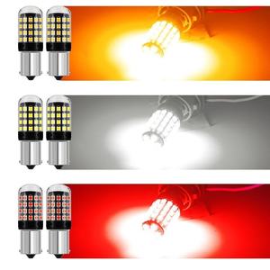 Feu de clignotant anti-scintillement décodant 1157 BAU15S 1156 54 LED 3030 Haute Luminosité Feu de recul Feu stop 26W 12V OLIVER - Product Image 1